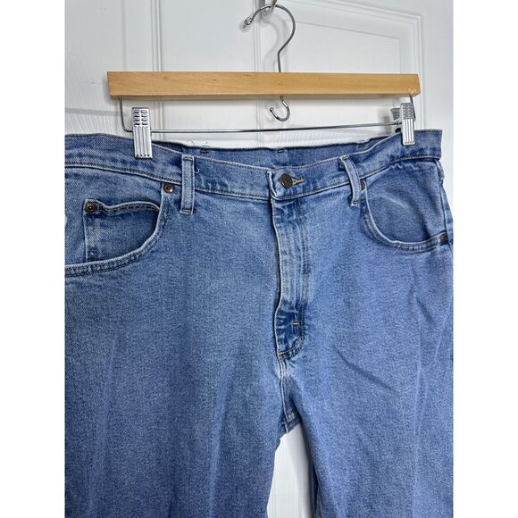 Wrangler Men’s Regular Fit Jeans Size 36x29 Blue Denim Classic Five Pocket - Picture 5 of 5